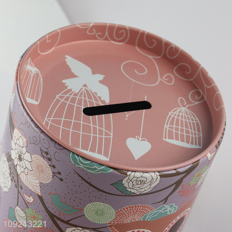 Factory Supply Tin Piggy Bank Metal Money Coin Bank for Kids Chldren