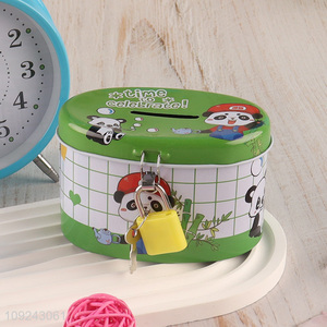 Good Quality Tin Money Box Tin Coin Bank Tin Piggy Bank with Lock