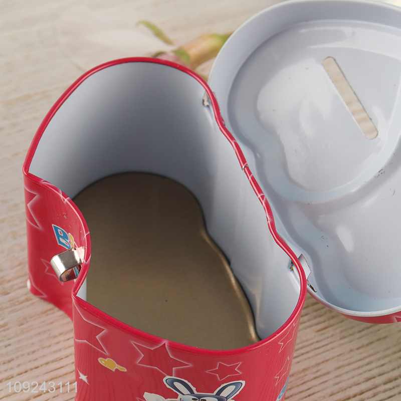 Factory Price Tin Piggy Bank Tin Money Box Tin Coin Bank for Kids