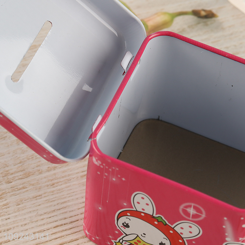Online Wholesale Tin Piggy Bank Metal Money Box Tin Coin Bank for Kids