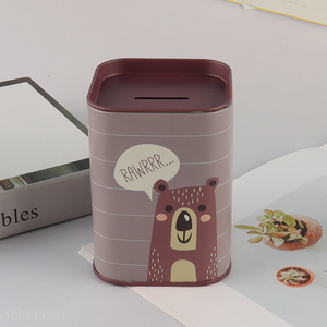 Online Wholesale Tin Money Box Metal Coin Saving Box Tin Piggy Bank
