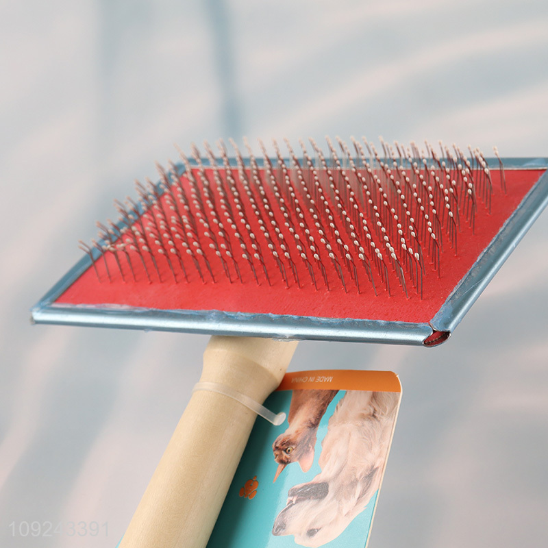 Wholesale Dog Slicker Brush Pet Grooming Brush Pet Hair Remover Tool