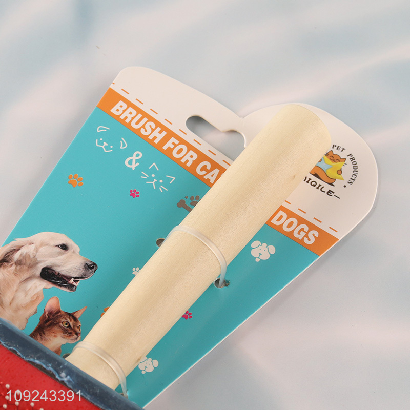 Wholesale Dog Slicker Brush Pet Grooming Brush Pet Hair Remover Tool