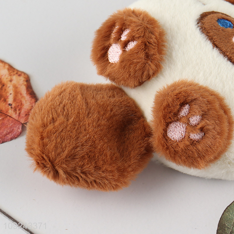 Factory Price Cute Plush Compact Mirror Keychain Makeup Mirror Keychain