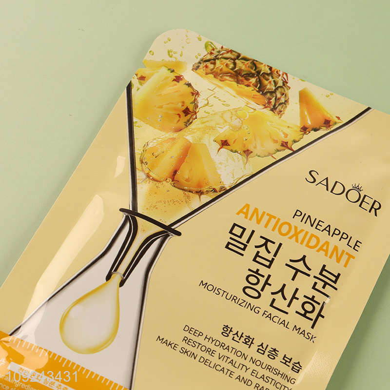 New Product 25ml Pineapple Antioxidant Moisturizing Facial Mask for Facial Skin Care