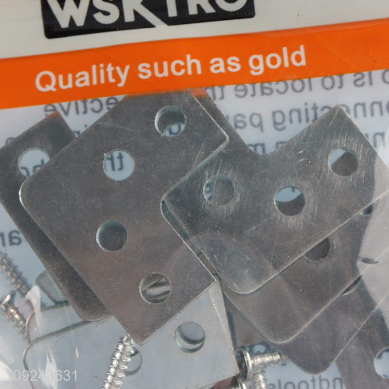 Hot Selling 10PCS Flat L Brackets Metal Corner Braces Angle Brackets