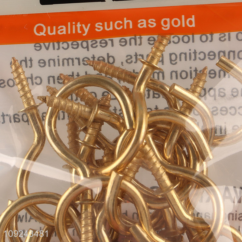 High Quality 22PCS Screw Eye Pins Heavy Duty Self Tapping Screws Hooks