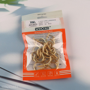 High Quality 22PCS Screw Eye Pins Heavy Duty Self Tapping Screws Hooks