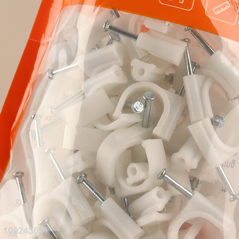 New Product 50PCS Electric Wire Cable Clips Nail in Cable Clips for Cords