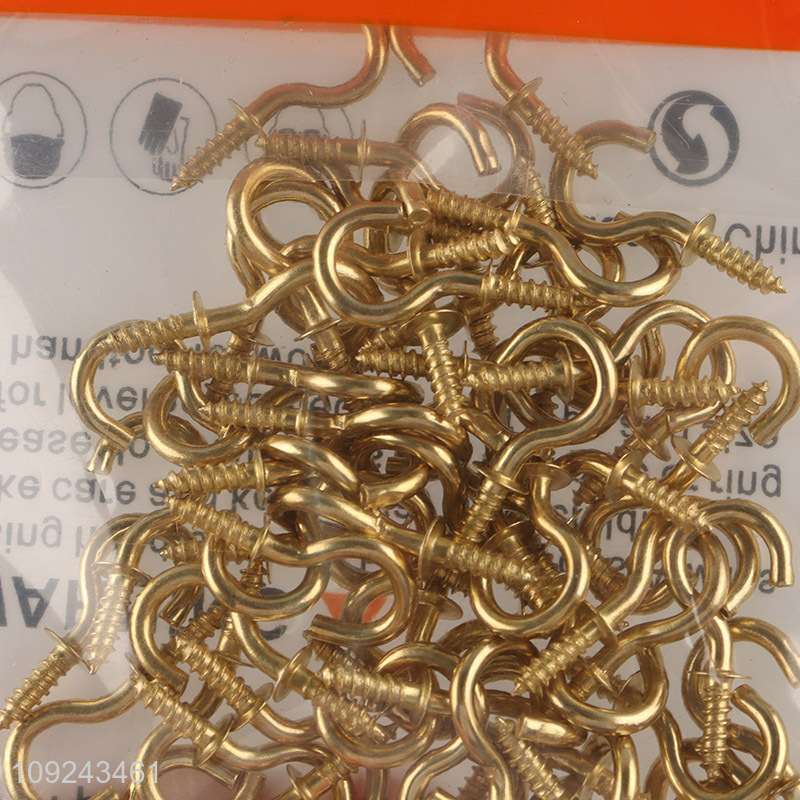 New Arrival 70PCS Screw Eye Pins Heavy Duty Self Tapping Screws Hooks