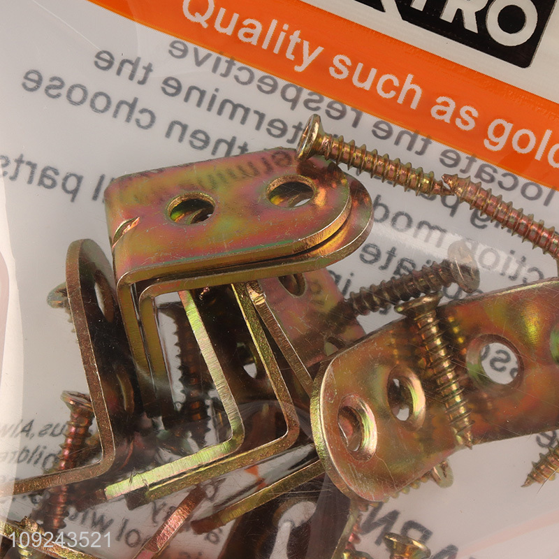 Factory Supply 10PCS Corner Braces 90 Degree Joints Right Angle Brackets