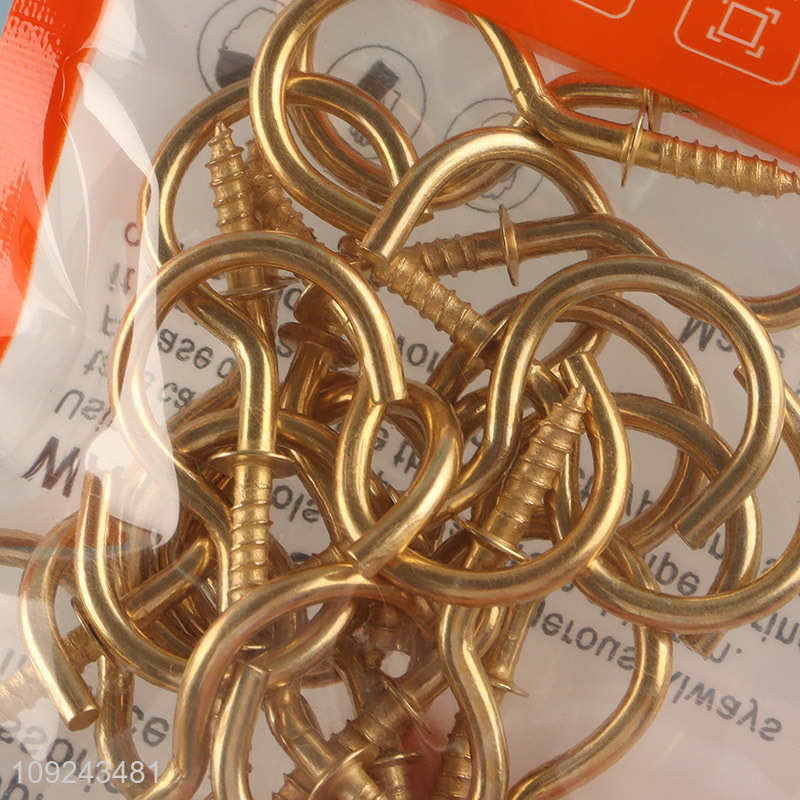 High Quality 22PCS Screw Eye Pins Heavy Duty Self Tapping Screws Hooks