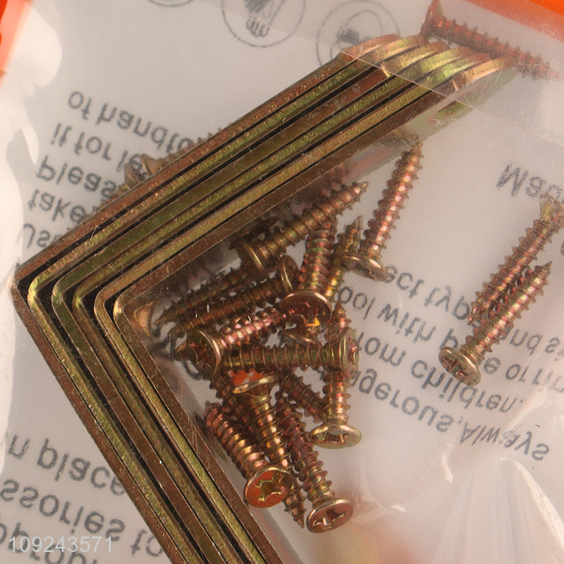 New Product 6PCS Corner Braces 90 Degree Joints Right Angle Brackets