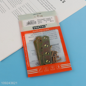 New Arrival 4PCS Flat Brackets Corner Braces Metal Straight Brackets