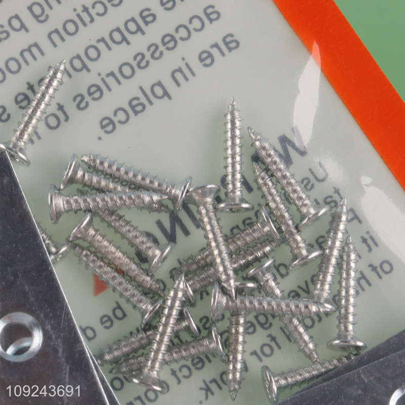 Good Quality 4PCS L Bracket Corner Braces Metal Flat Bracket Braces