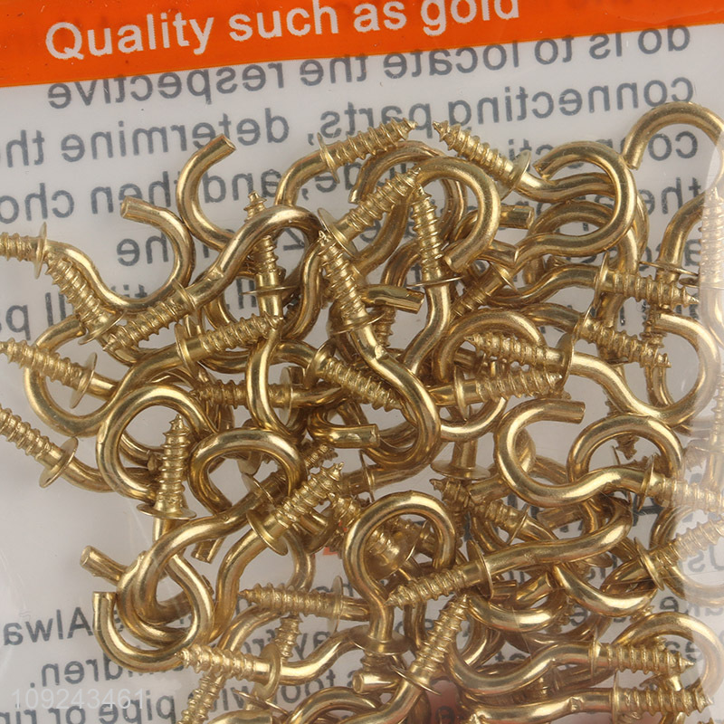 New Arrival 70PCS Screw Eye Pins Heavy Duty Self Tapping Screws Hooks