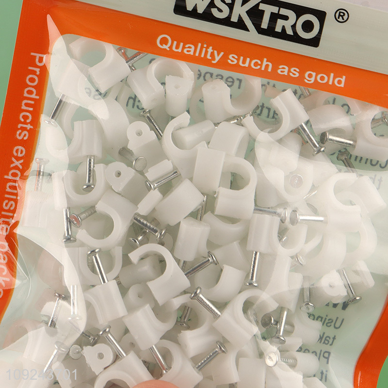 Low Price 120PCS Electric Wire Cable Clips Nail in Cable Clips for Cords
