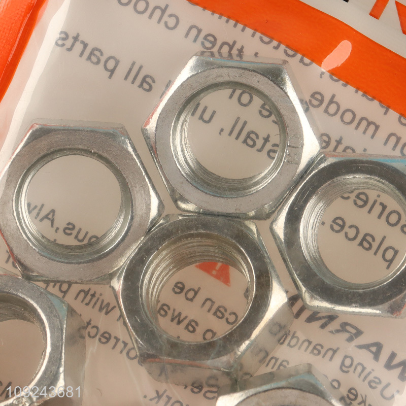 Factory Supply 8PCS Iron Hexagon Nuts Hex Hardware Nuts M16 Nut Set