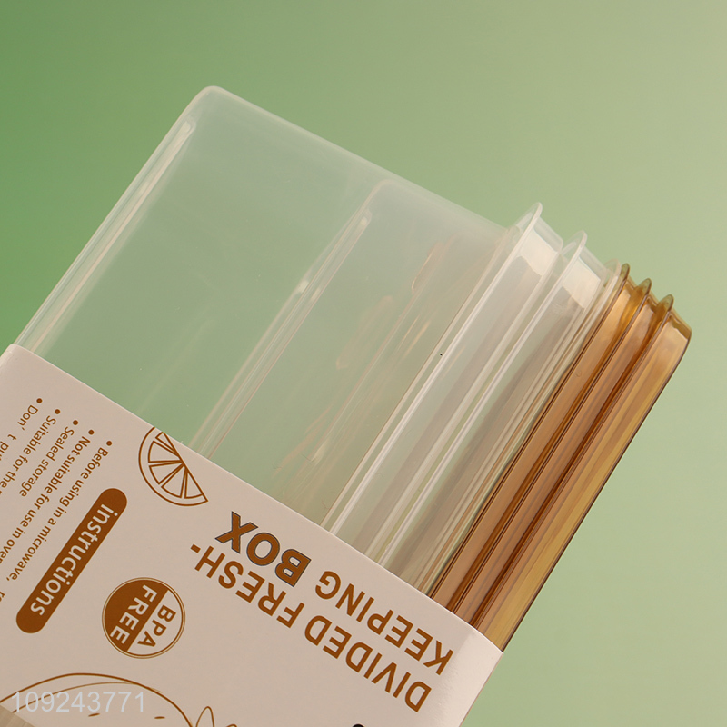 New Arrival 3 Pieces Food Storage Containers BPA Free Plastic Fruit Storage Containers