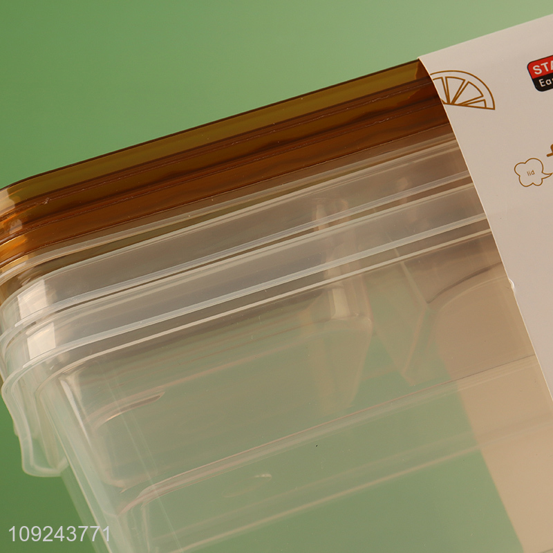 New Arrival 3 Pieces Food Storage Containers BPA Free Plastic Fruit Storage Containers