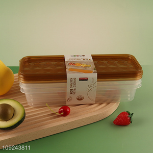 Factory Price 3 Pieces Fruit Storage Containers Reusable Plastic Food Storage Containers