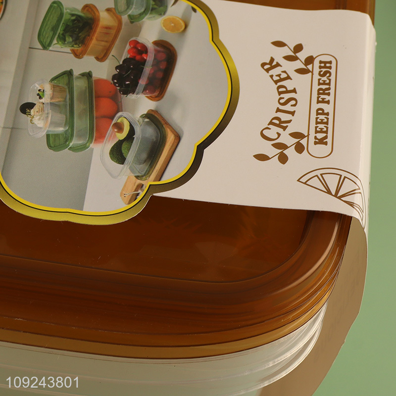 New Product 3 Pieces Food Storage Containers BPA Free Plastic Fruit Storage Containers