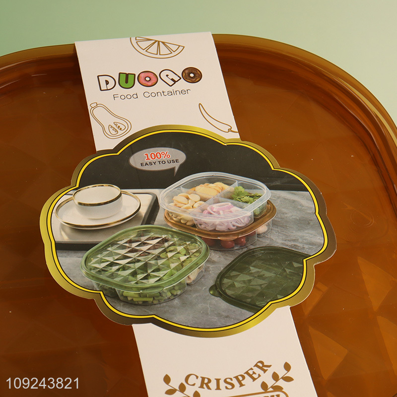 China Imports Food Storage Container 4-Compartment BPA Free Plastic Meal Pre Container