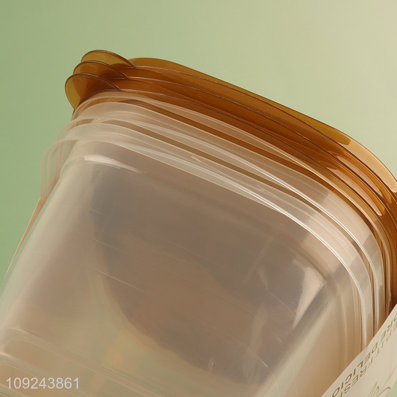 New Arrival 3 Pieces Food Storage Containers BPA Free Plastic Fruit Storage Containers