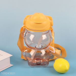 China supplier cartoon bear shape 1300ml water bottle drinking bottle for children