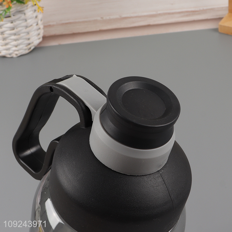 Top quality black plastic 750ml water bottle drinking bottle for sale