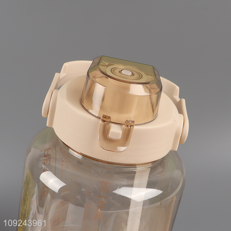 Good quality large capacity portable 2000ml water bottle drinking bottle with handle