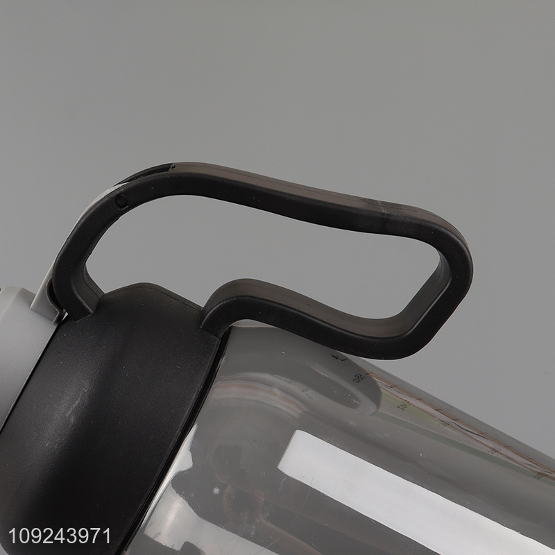 Top quality black plastic 750ml water bottle drinking bottle for sale