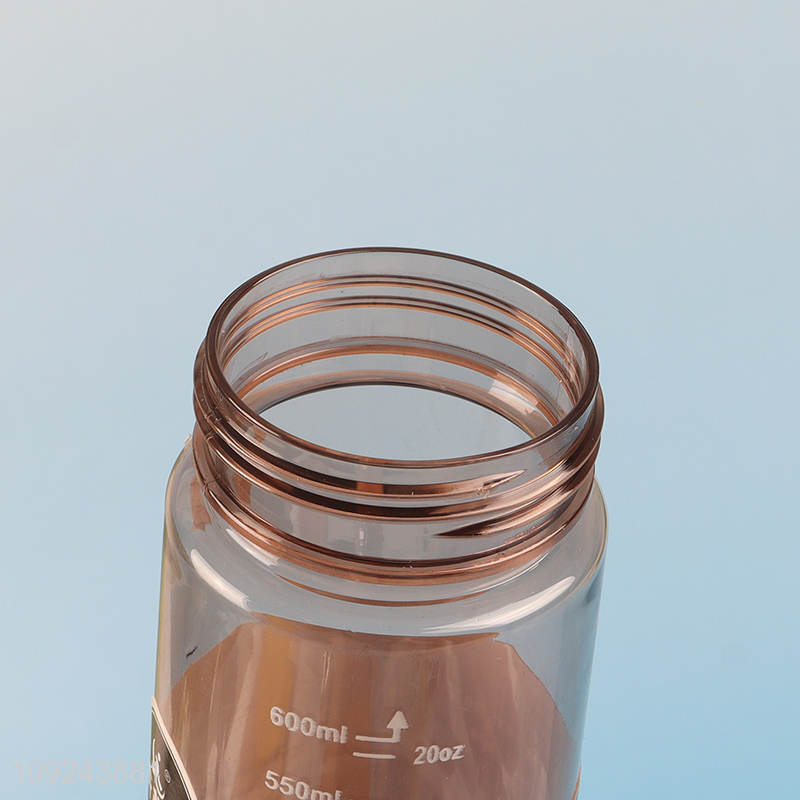 Top selling portable 600ml water bottle drinking bottle with straw