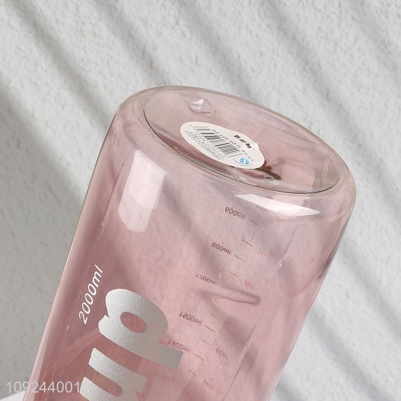 China factory portable 800ml plastic water bottle drinking bottle with handle