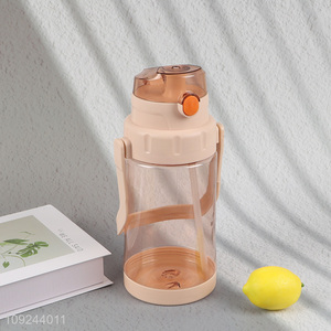 Best sale plastic 2000ml water bottle drinking bottle with straw