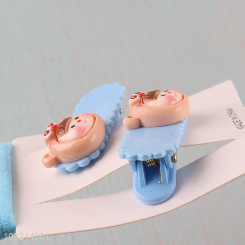 Good Quality Girl'S Hair Acccessories Hair Ties And Hair Clips Set