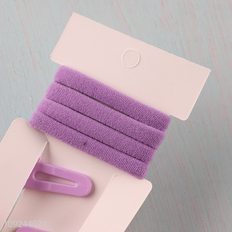 Factory Price Girl'S Hair Accessories Hair Clips Set Hair Ties Set