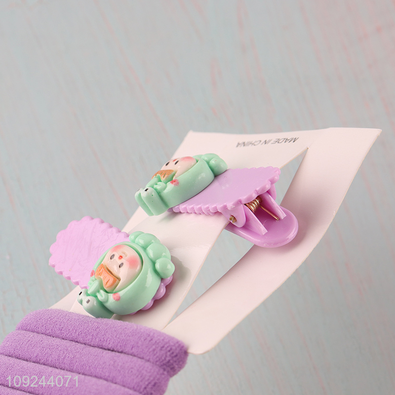 Factory Price Girl'S Hair Accessories Hair Clips Set Hair Ties Set