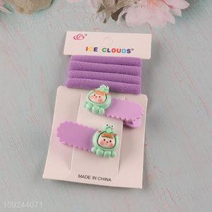 Factory Price Girl'S Hair Accessories Hair Clips Set Hair Ties Set