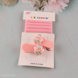 High Quality Cute Hair Clips And Hair Ties Set for Kids And Girls