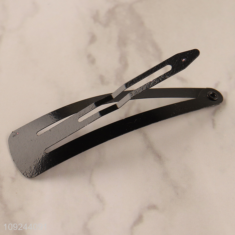 Good Quality 12 Pieces Colorful Metal Snap Hair Clips Hair Accessories