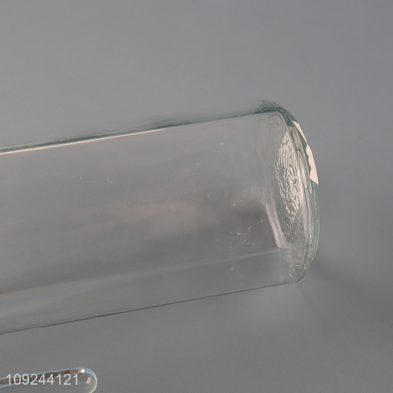 Hot Selling 1.1L Glass Water Pitcher With Handle And Lid for Hot Cold Drinks