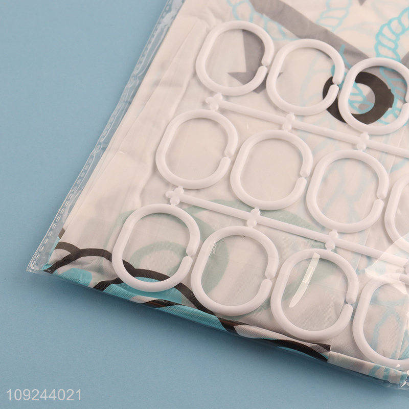 Good Quality 180X180Cm Peva Shower Curtain Waterproof Shower Curtain Wholesale