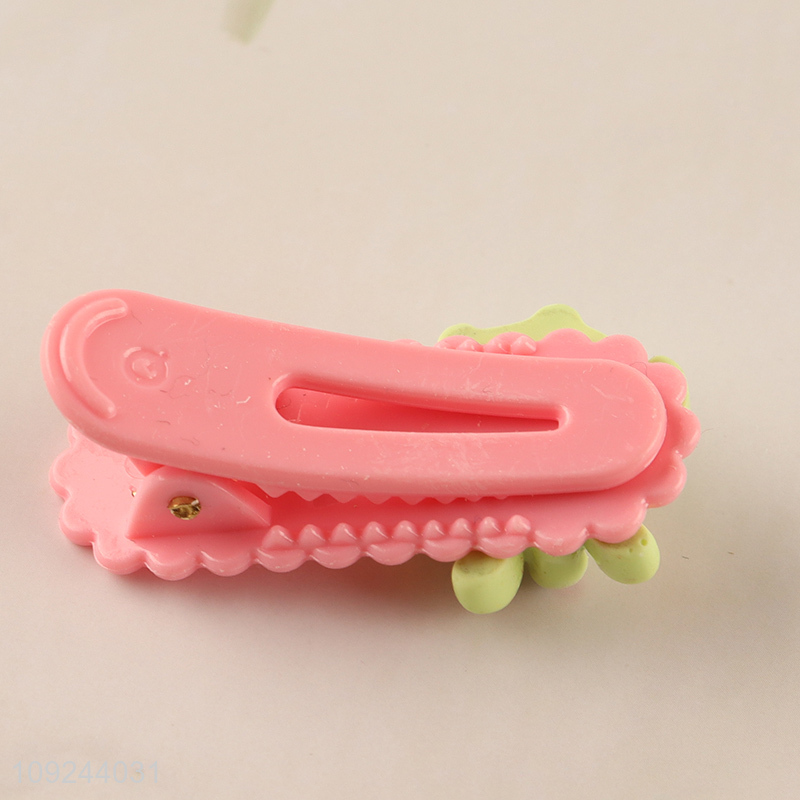 New Product Elastic Hair Ties And Hair Clips Set for Kids Girls