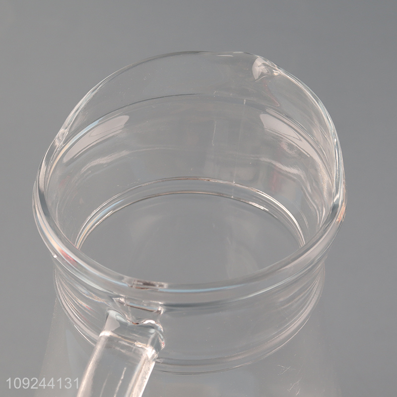 Wholesale 1.3L Glass Water Pitcher With Handle And Lid for Iced Coffee Juice