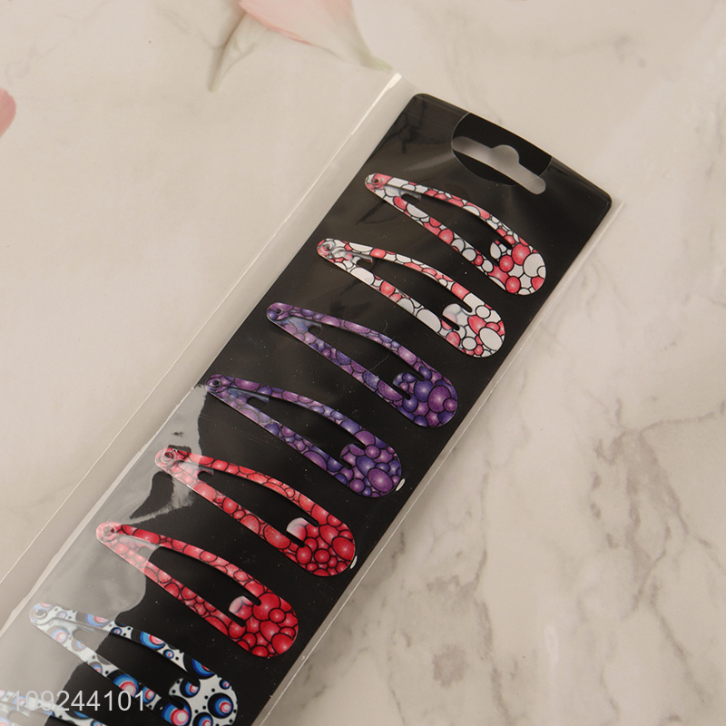 New Arrival 10 Pieces Metal Snap Hair Clips Hair Accessories for Kids