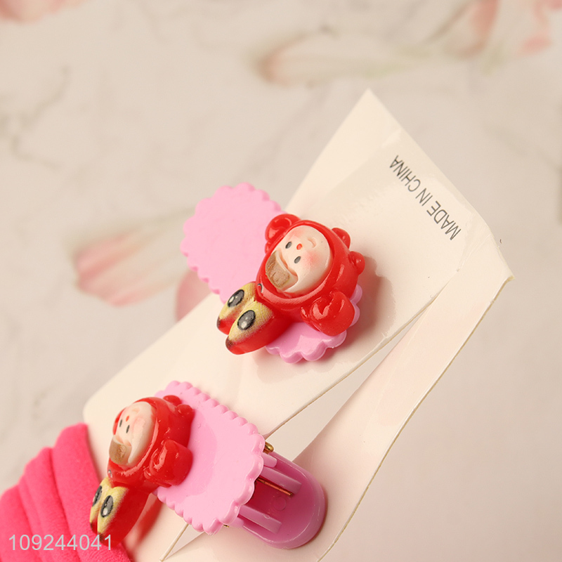 Hot Selling Hair Ties And Hair Clips Set Hair Accessories for Kids