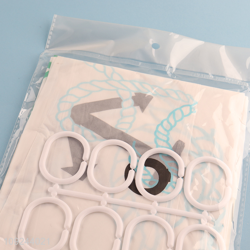 Good Quality 180X180Cm Peva Shower Curtain Waterproof Shower Curtain Wholesale