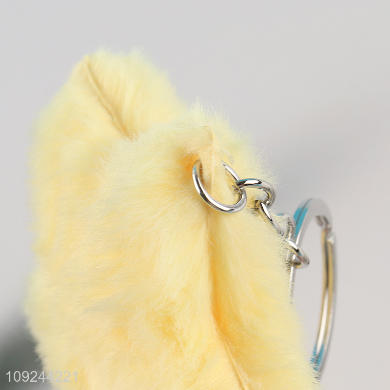 Wholesale Cute Plush Star Charm Fluffy Key Chain Purse Pendants