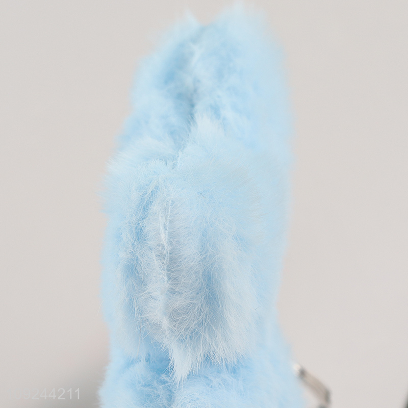 Factory Price Cute Plush Butterfly Charm Keychain Purse Pendants